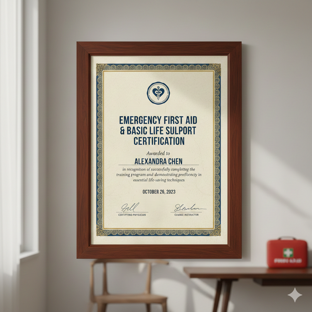 Emergency First Aid & Basic Life Support Certification